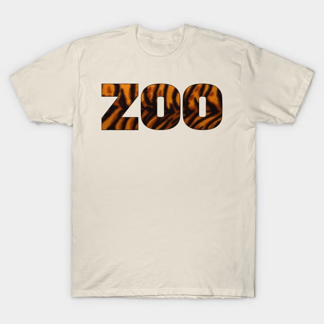 Zoo Tiger Pattern T-Shirt by Anthony88